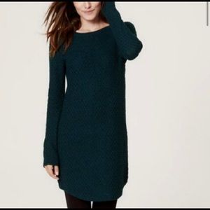 Ann Taylor Loft Green Sweater Dress